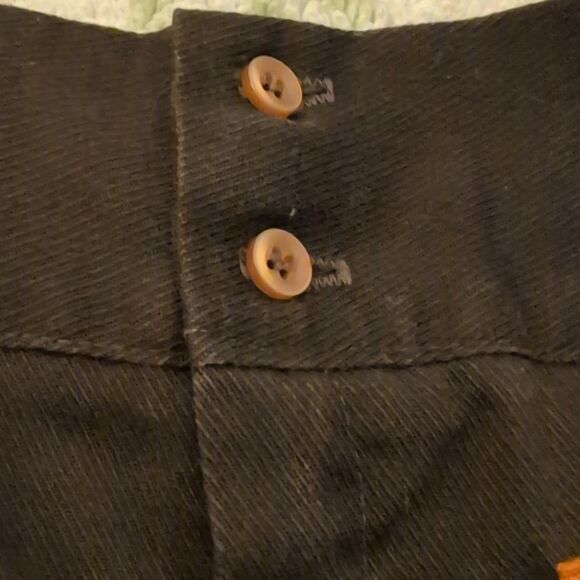 60s 70s Vintage Brown Patchwork Style Kids‎ Pants - Picture 4 of 6